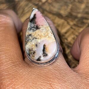 Pink Peruvian Ring Size 8